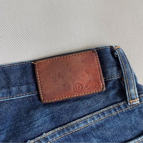 Taylor Stitch Democratic Cone Denim Indigo Dark Denim Frayed Jorts Shorts Sz 30 - Picture 3 of 13